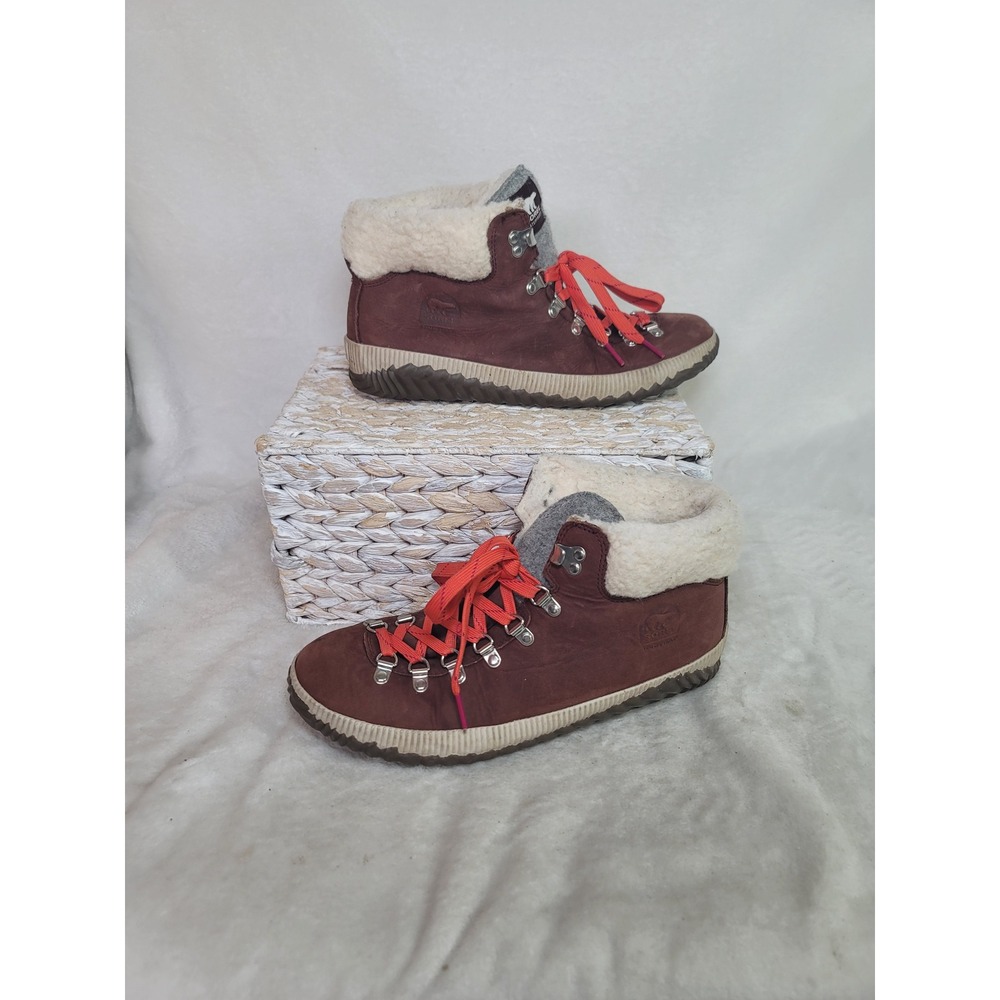 Sorel Out N About Plus Conquest Waterproof Boots Heritage Brown Size 11 Gorpcore